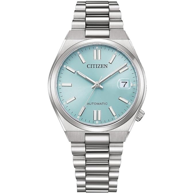 Citizen Tsuyosa NJ020050L Unisex Steel Ice Blue Analog Dial Wristwatch 37mm