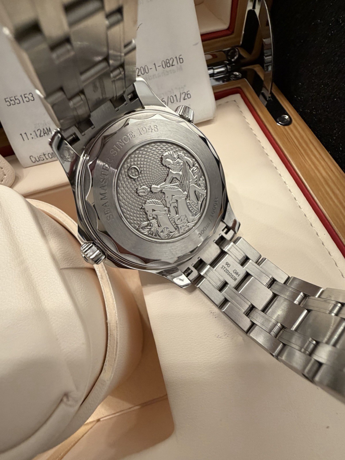 2026 Full Set Omega Seamaster 300M Blue Wave 210.30.42.20.03.001 42mm Box&Papers