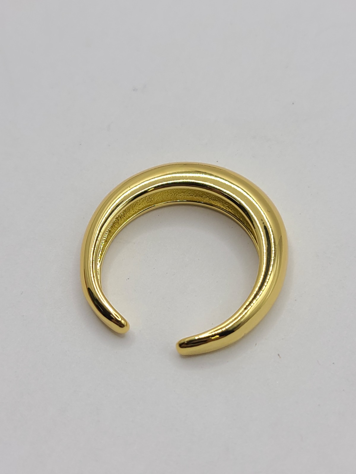 Hey Harper Gold Plated Adjustable Crescent Band Ring
