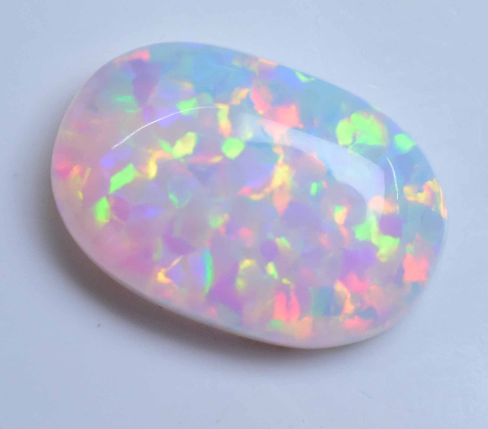 Natural Ethiopian Fire Opal 13.40 CT Certified Play Of Color Untreated Gemstone