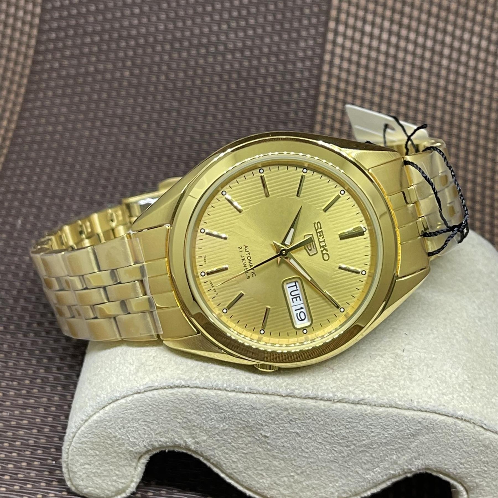 Seiko 5 SNKL28K1 Automatic Gold Tone Stainless Steel Analog Men’s Casual Watch