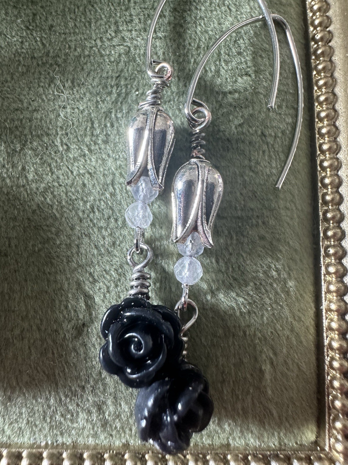 Handmade Moonstone Pendant Necklace With Matching Earrings