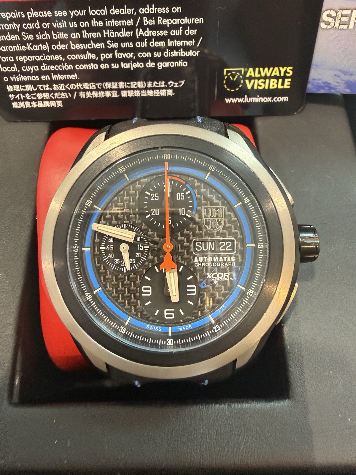 Luminox XCOR Chrono 5261 Automatic Space Watch FULL SET BoxPapers used-excellent