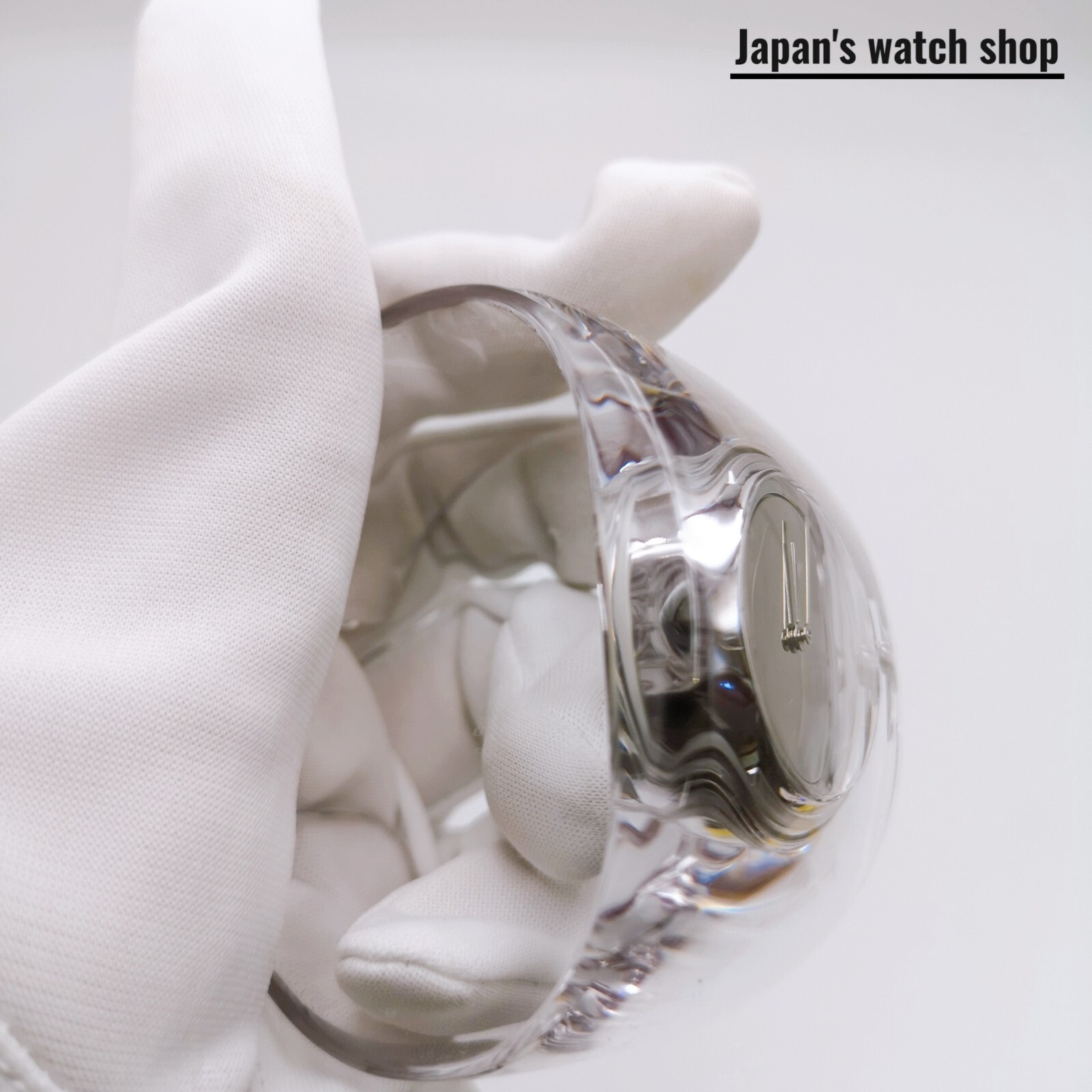ISSEY MIYAKE O-Bold NYAS001 Transparent Bangle Watch Unisex Watch New in Box
