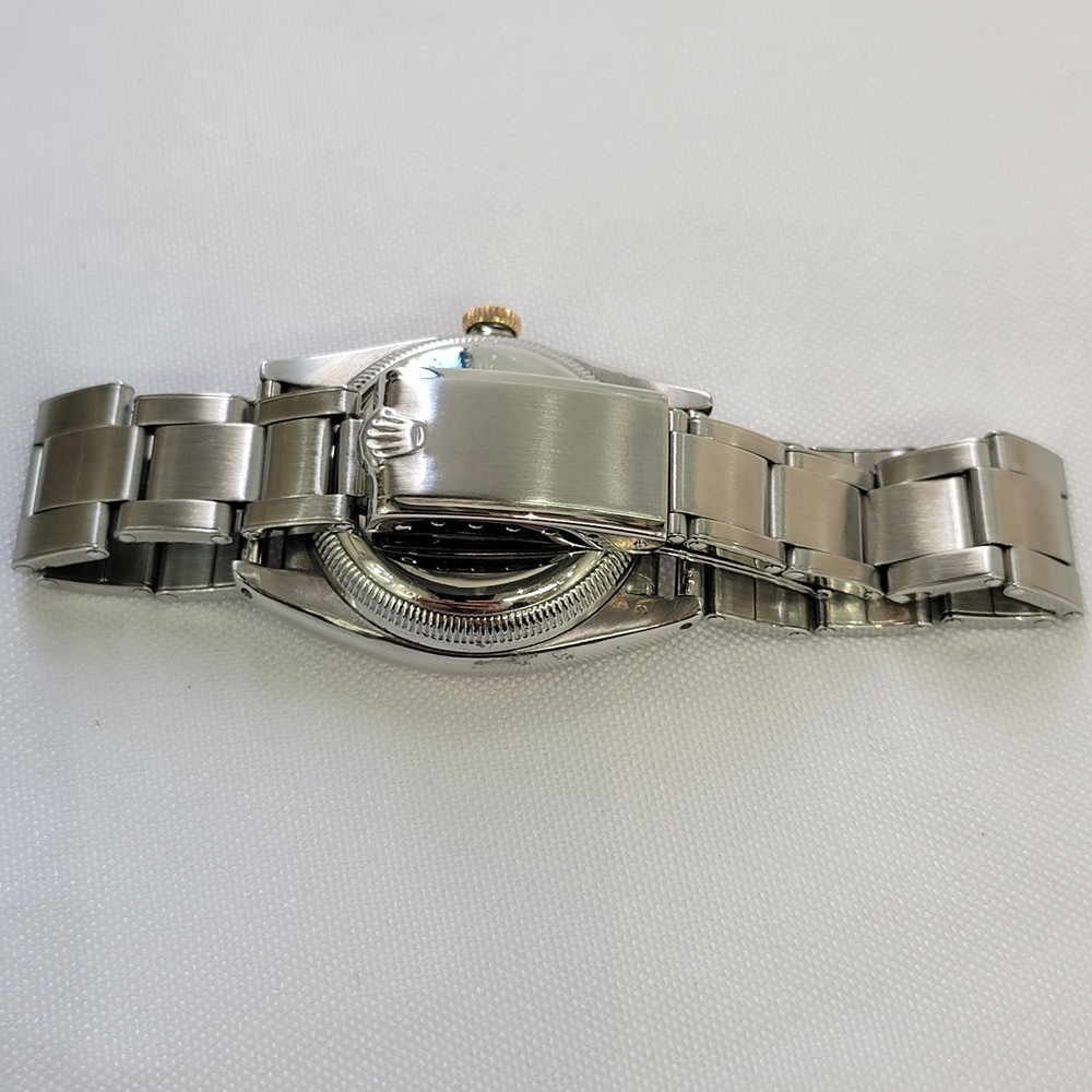 Rolex perpetual 3372 Rose Gold SS Men Rare 32mm 1940s Bubbleback Automatic RA750