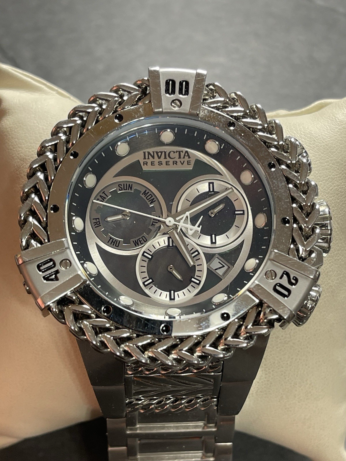 Invicta Reserve Hercules Bolt Model 33862 New Battery Runs Great