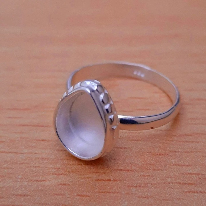 925 Sterling Silver 5x7mm Pear Ring Setting Blank DIY Jewelry Gift Handmade