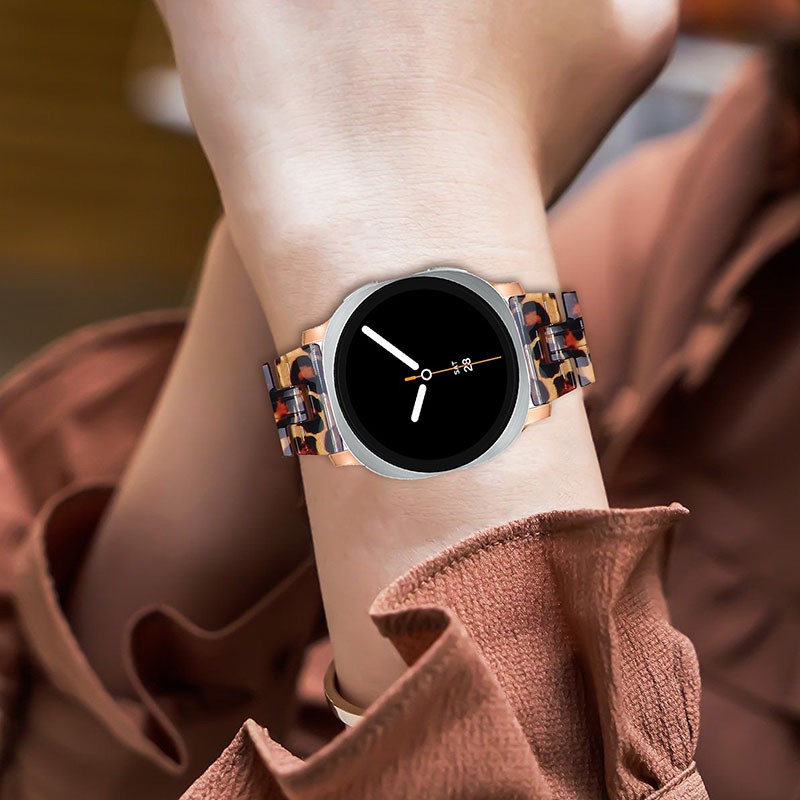 For Samsung Galaxy Watch 8/8 Classic Slim Resin Stainless Steel Watch Strap Band