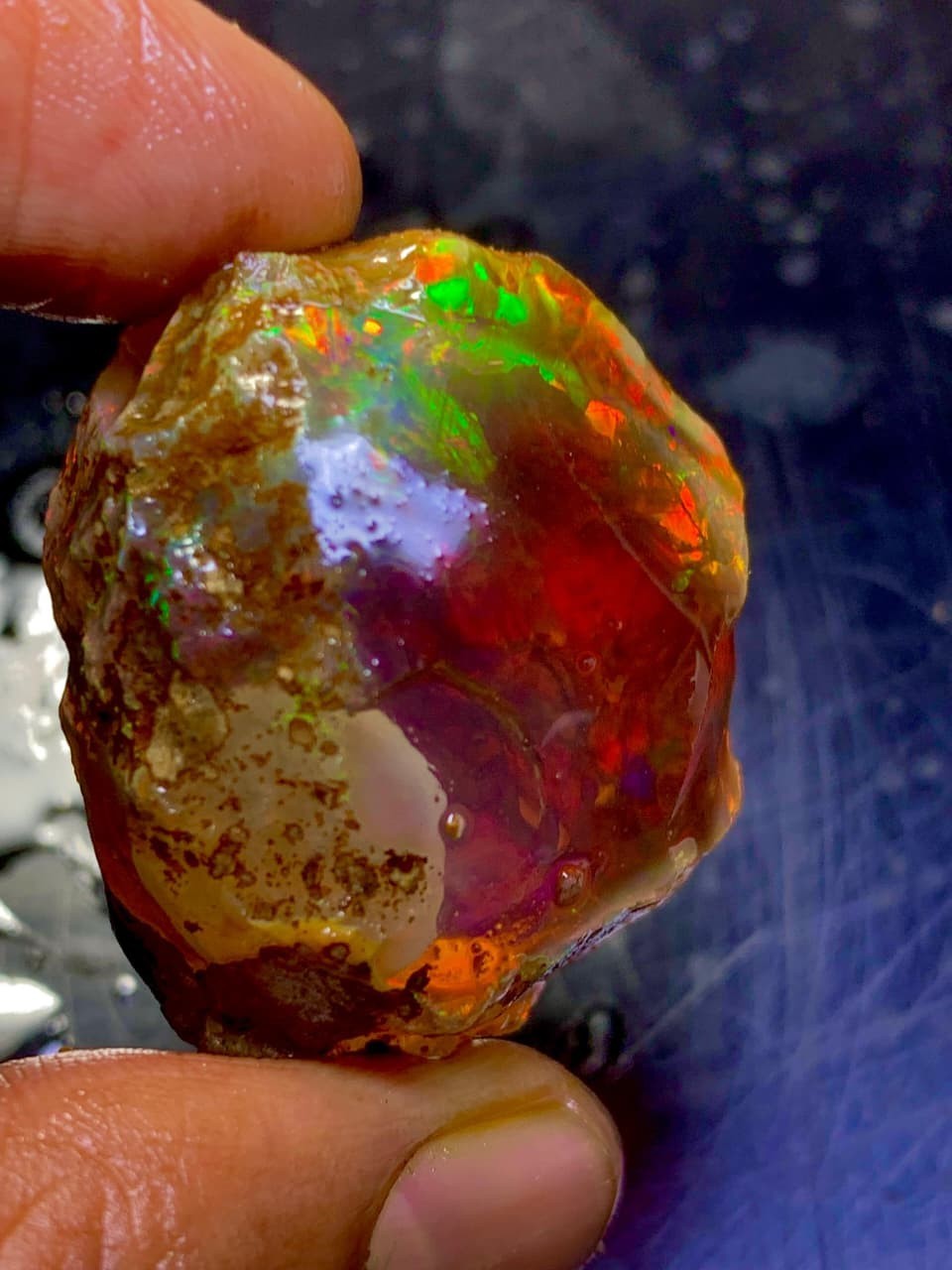 133 Ct Ethiopian Welo Opal Rough Natural Raw Gemstone Bright Fire Play of Color