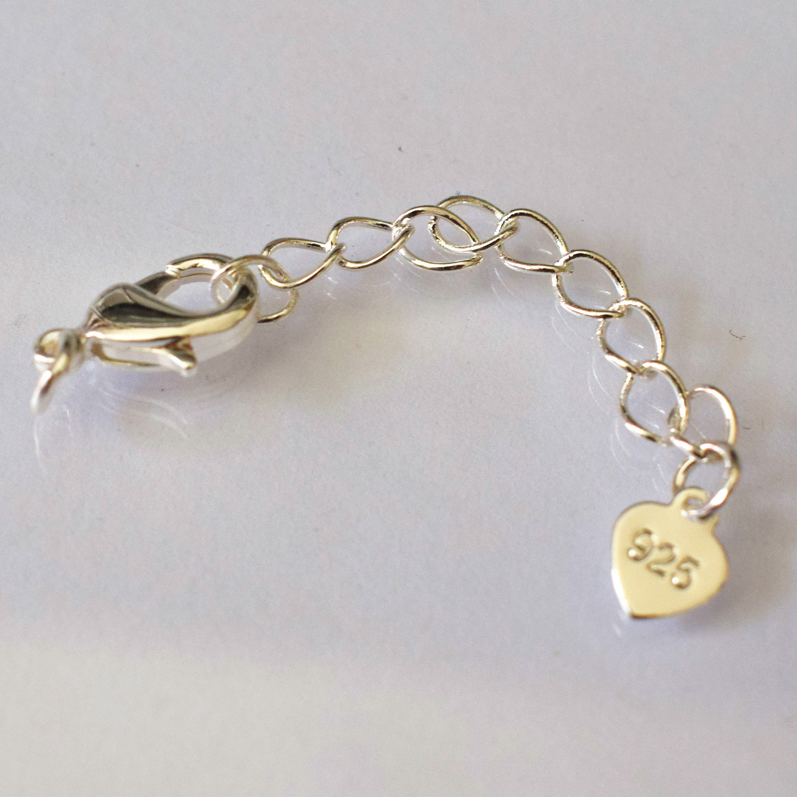 S925 Silver Jewelry Necklace Bracelet Findings 18K Gold Filled Lobster Glasp S02