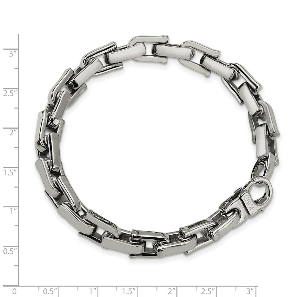 Stainless Steel Polished 8.5in Bracelet