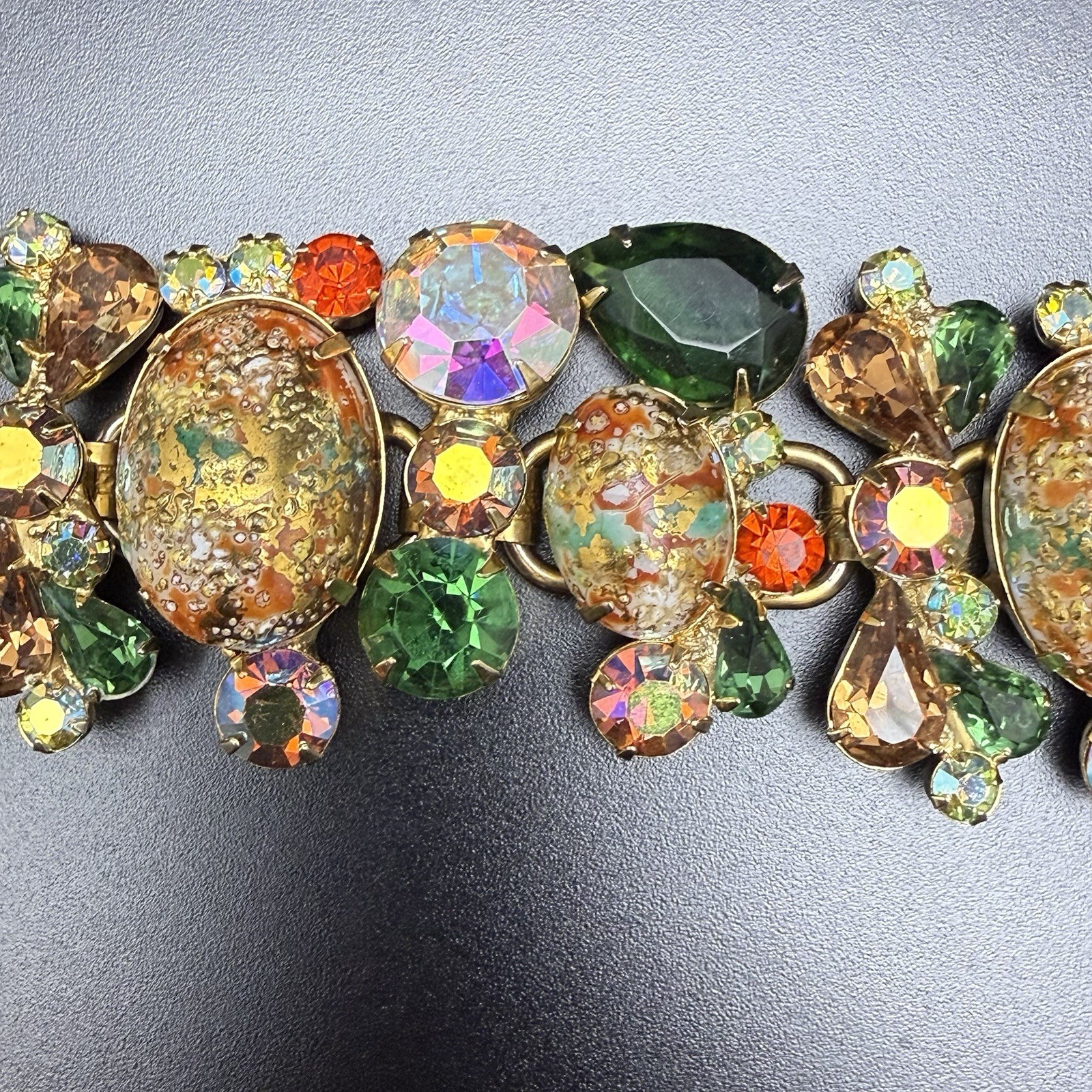 Vintage Juliana D&E Stipple Easter Egg Bracelet Brooch Clip Earrings Book Set