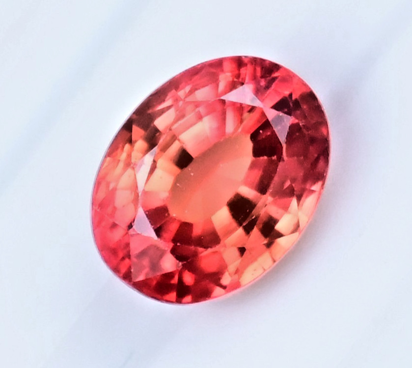 5.60 Ct Natural Myanmar Orange-Red Spinel Oval Cut Certified Gemstone