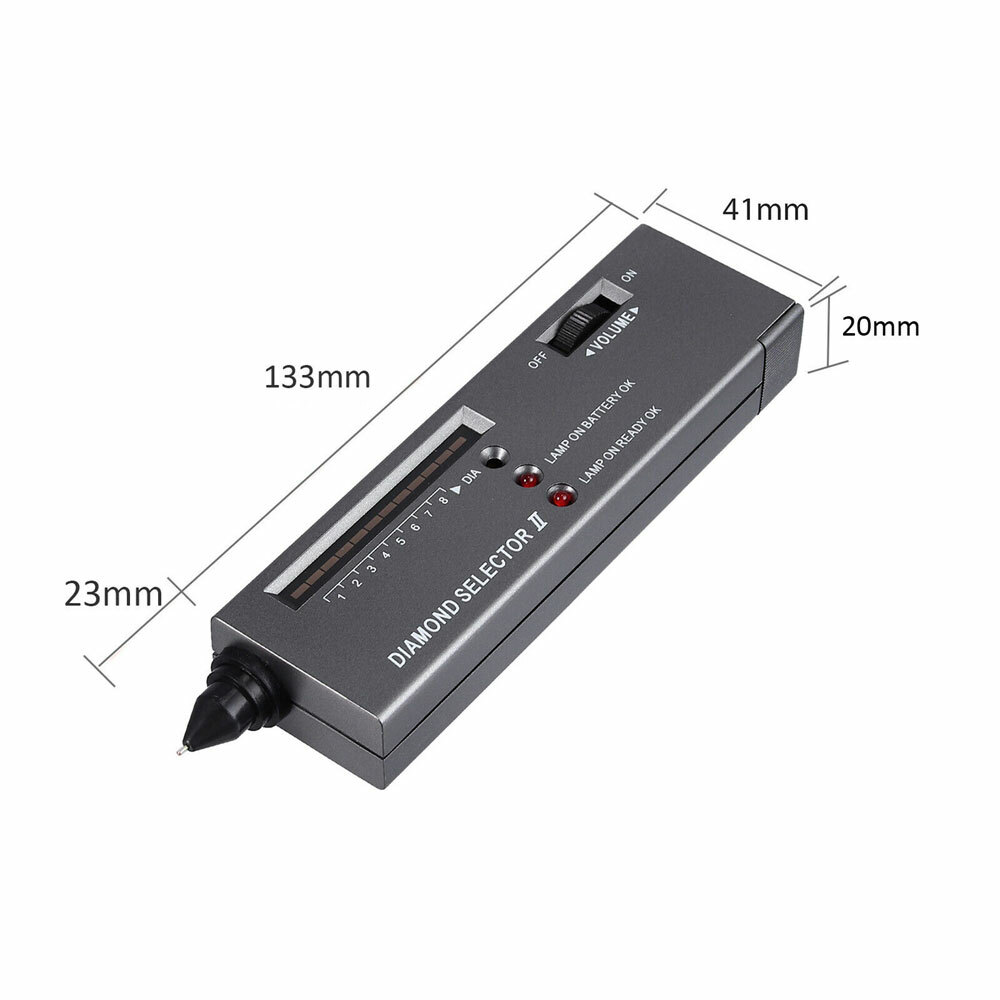 Portable Diamond Gem Tester Selector V2 with Case Gemstone Platform Jeweler tool