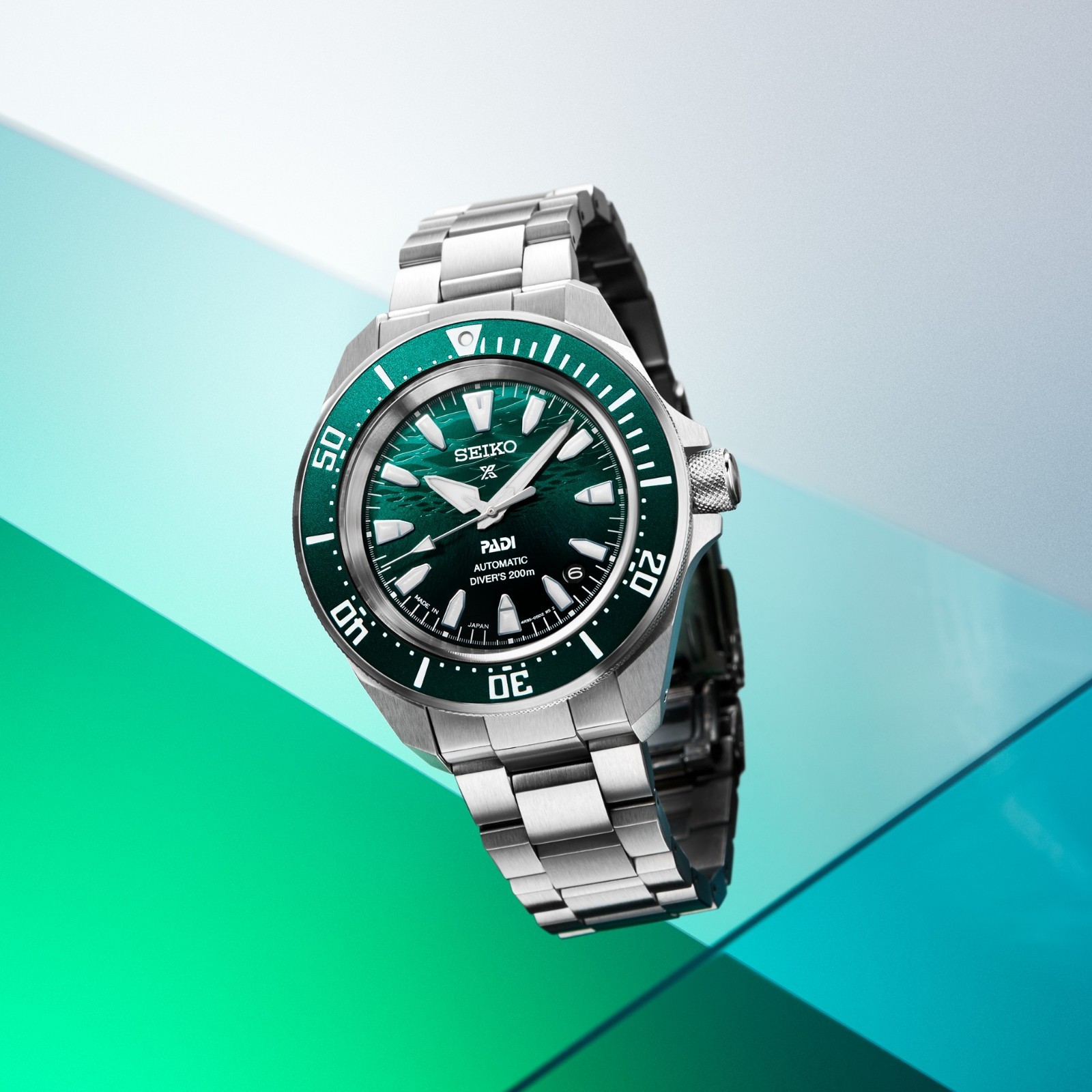 Seiko Prospex Samurai Sea Padi SPECIAL EDITION Green Dial 41.7mm Watch SRPL53