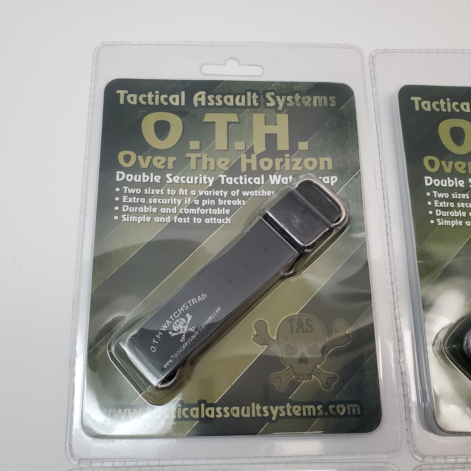 Lot 4x Tactical Assault Systems O.T.H. Over the Horizon Watchstraps Olive/Black