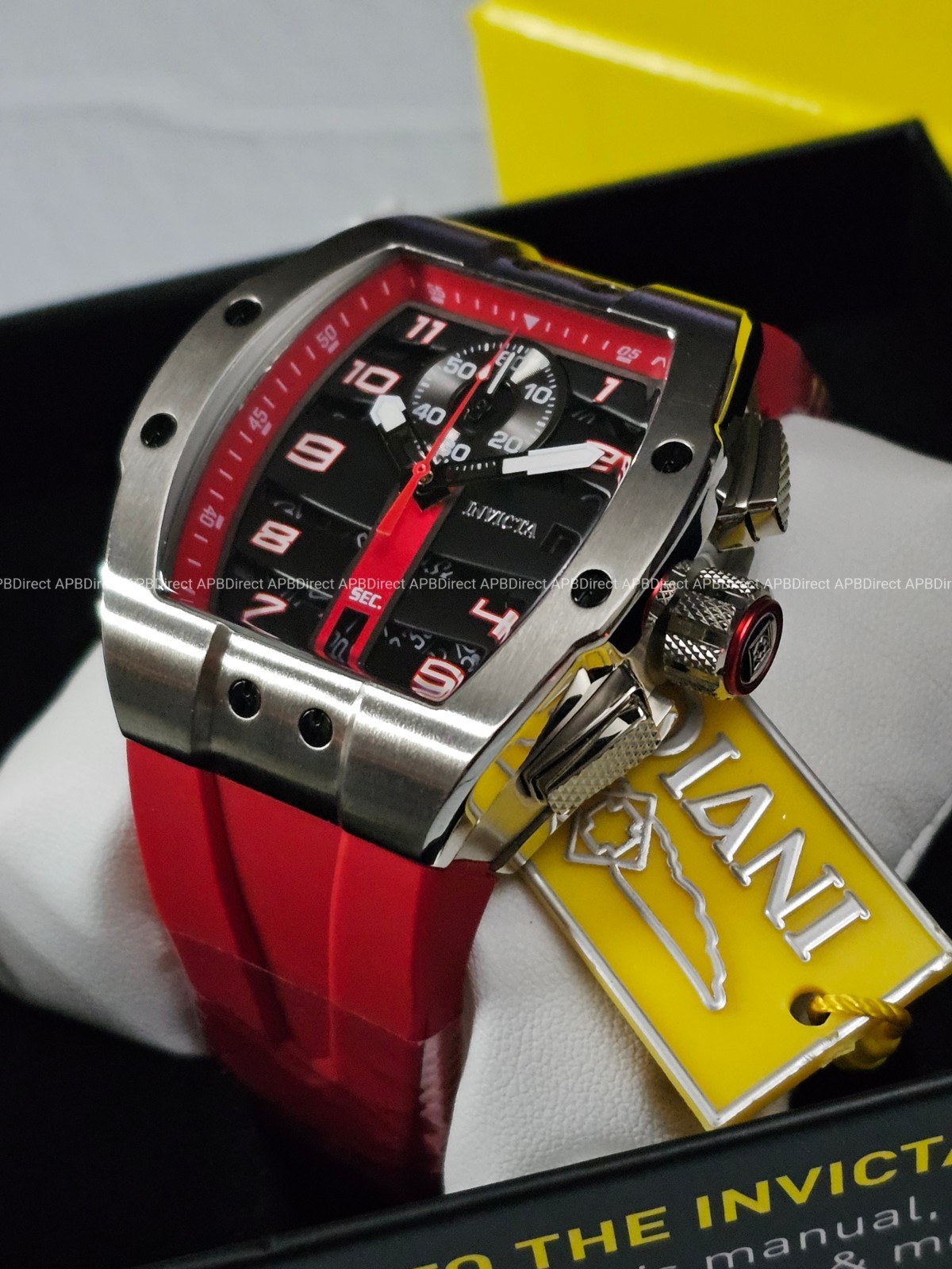 Invicta – Next Gen – DIABLO S1 Rally Black / Red – Racing Collection mens watch