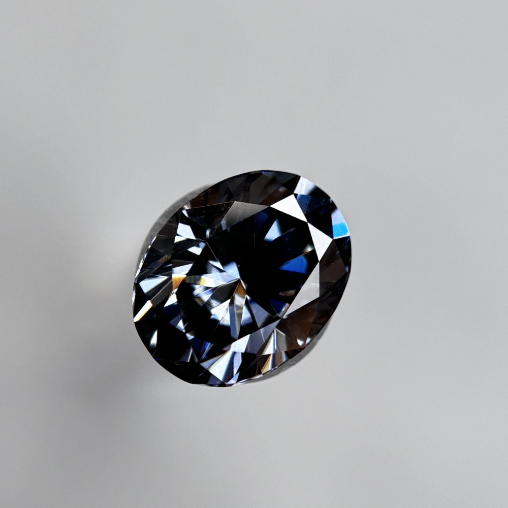 Fashion Gray Fanshion Color Loose Moissanite Oval Shaped 1PCS 2x3mm-12x16mm
