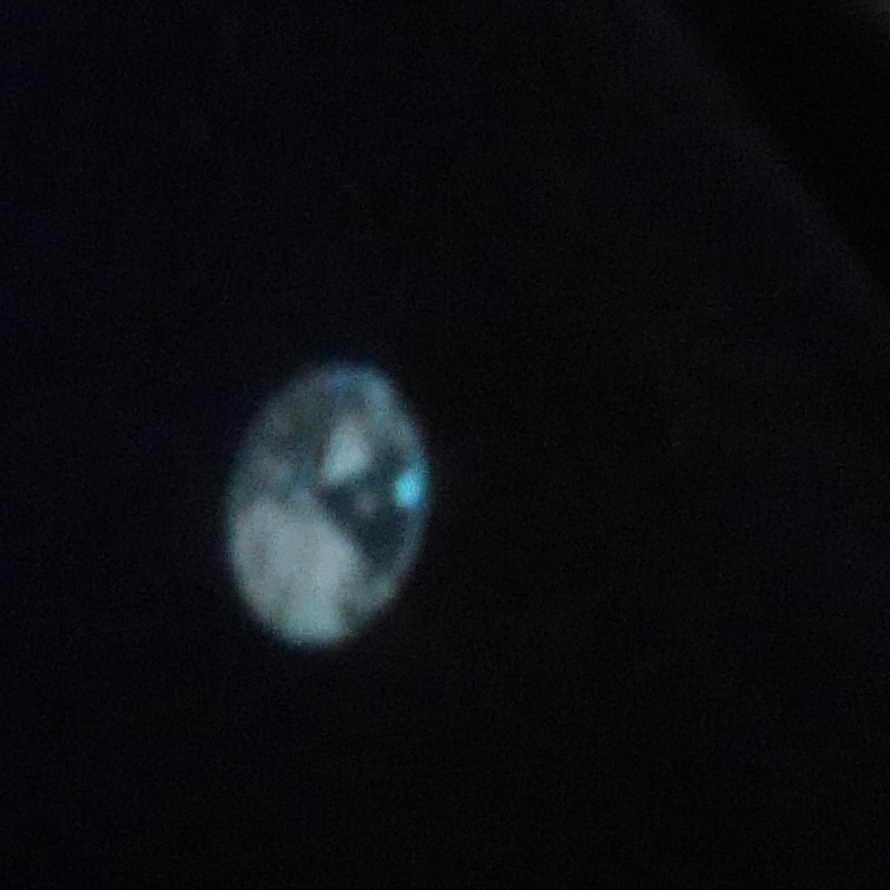 Transparent Round Cut Faceted Loose Almandine Gemstone, White/Colorless, 1 Pc