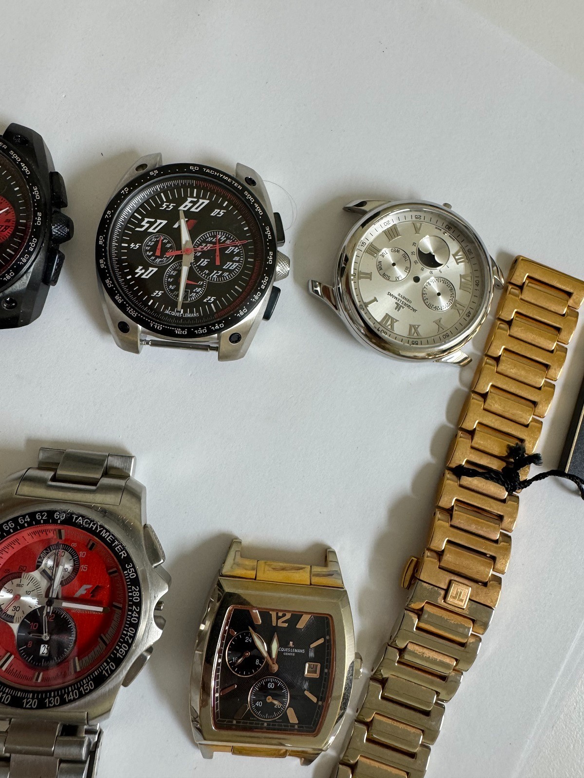 Lot of Jacques Lemans watches G-131 G-191 G-120 PARTS ONLY SOLD AS IS
