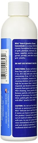 Gem Jewelry Cleaner Liquid Concentrate 8 Oz 2-Pack Ultrasonic Cleaning Solution