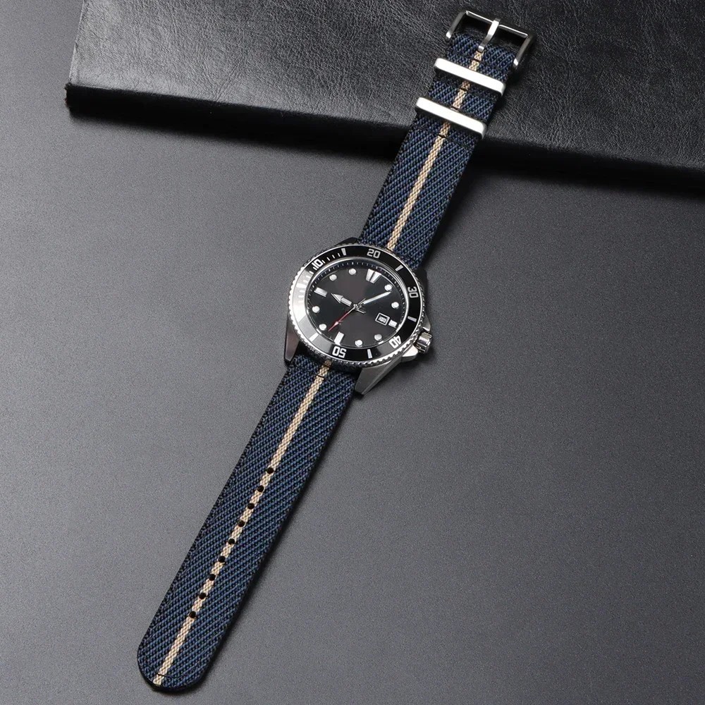 20 22mm Nylon Strap for Tudor Omega Seiko Watch Band Canvas Quick Release