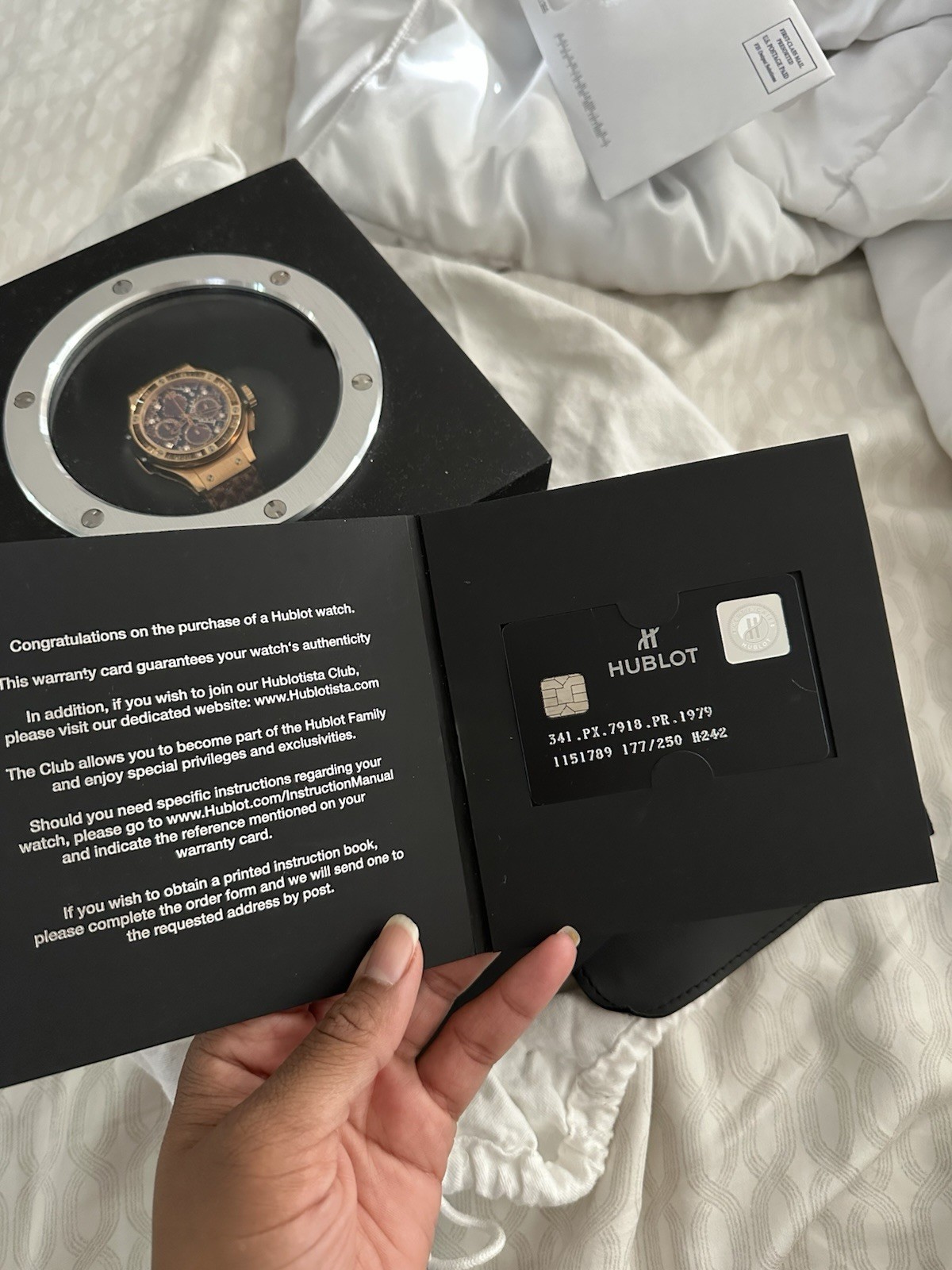 Hublot Big Bang LE 177/250 18K King Gold Diamond Python Box & Papers