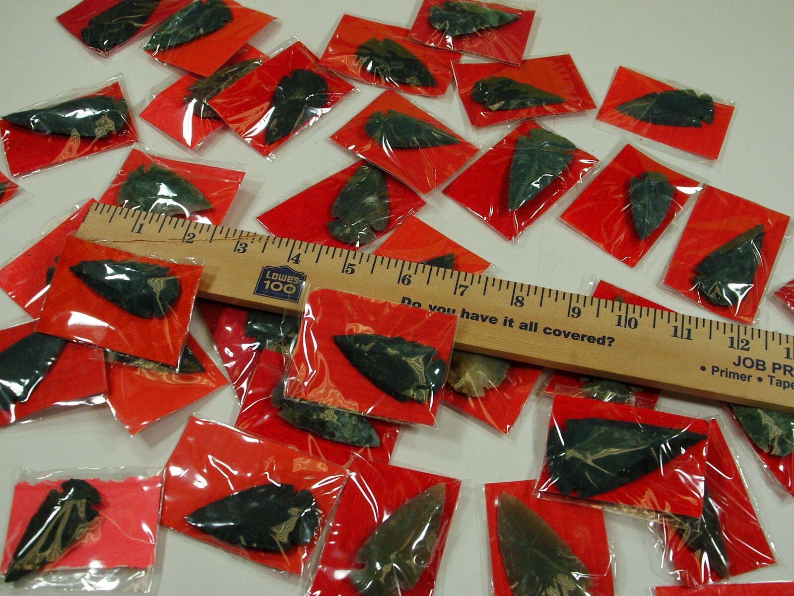 30 Pieces Large 2″ – 2 1/2″ India Handmade Agate Arrowheads Bulk Lot (FC-51) ⭐