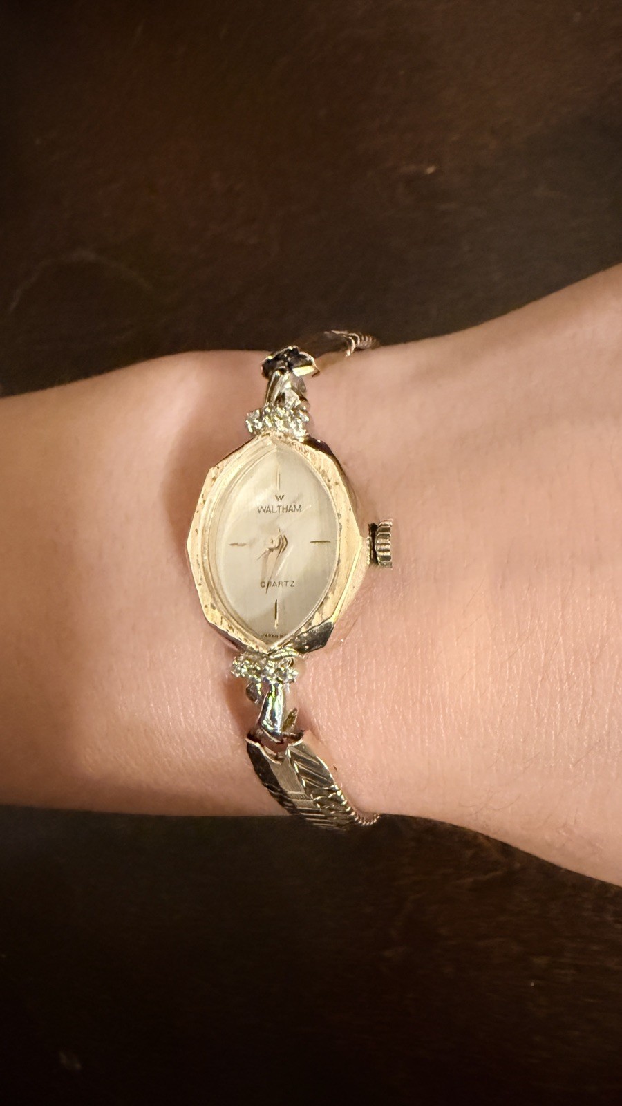 Vintage Waltham Japan 10K Gold Fill Ladies / Girls Quartz Watch with new battery