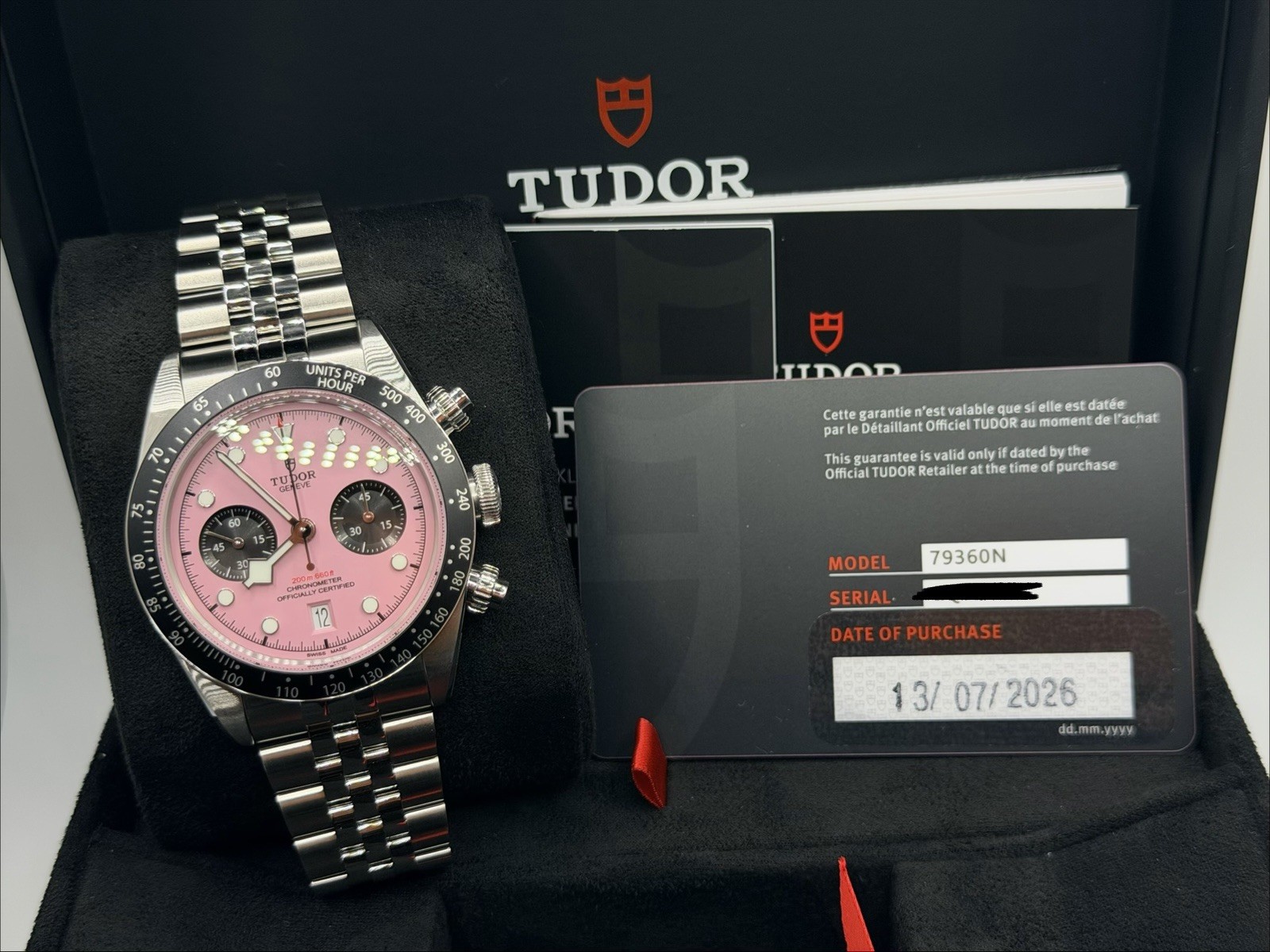 2026 Tudor Black Bay Chrono Pink 41mm Full Set Brand New With Stickers Full Set