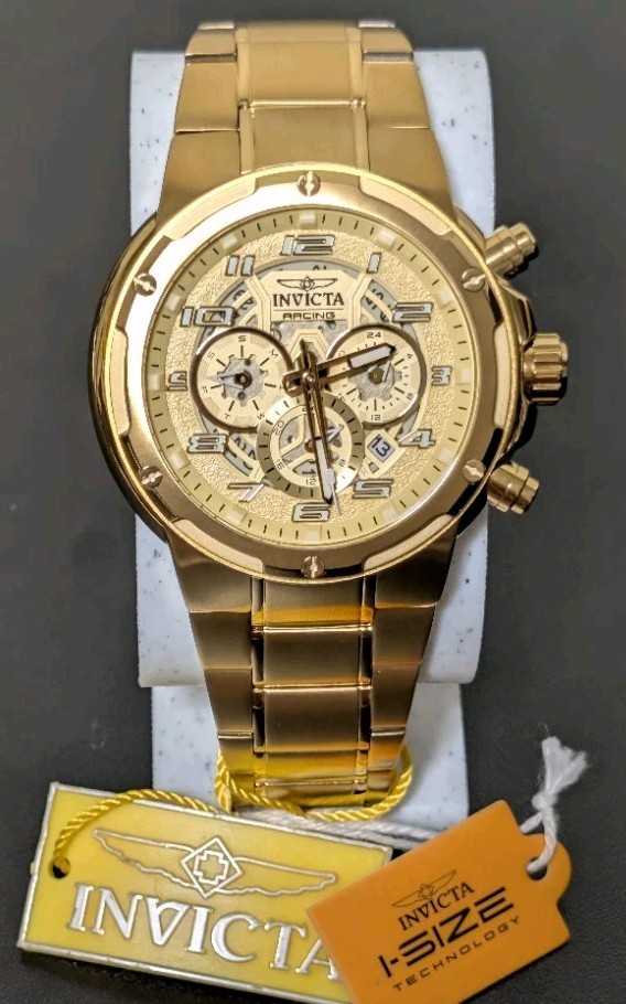 Invicta Racing S1 Rally Men’s Watch (Model 50258) – Full Gold Tone
