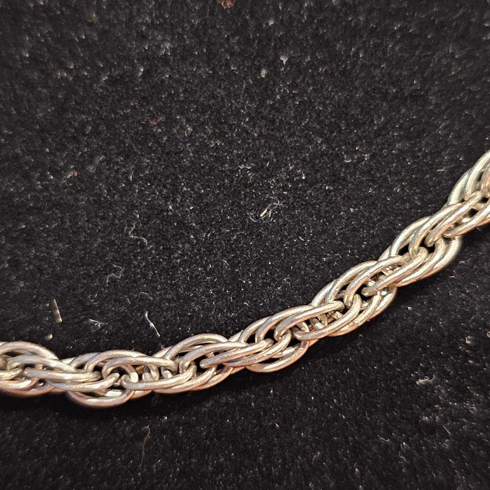 925 Milor Italy Sterling Silver 4.7mm Rope Chain 24” 28g Solid Mens