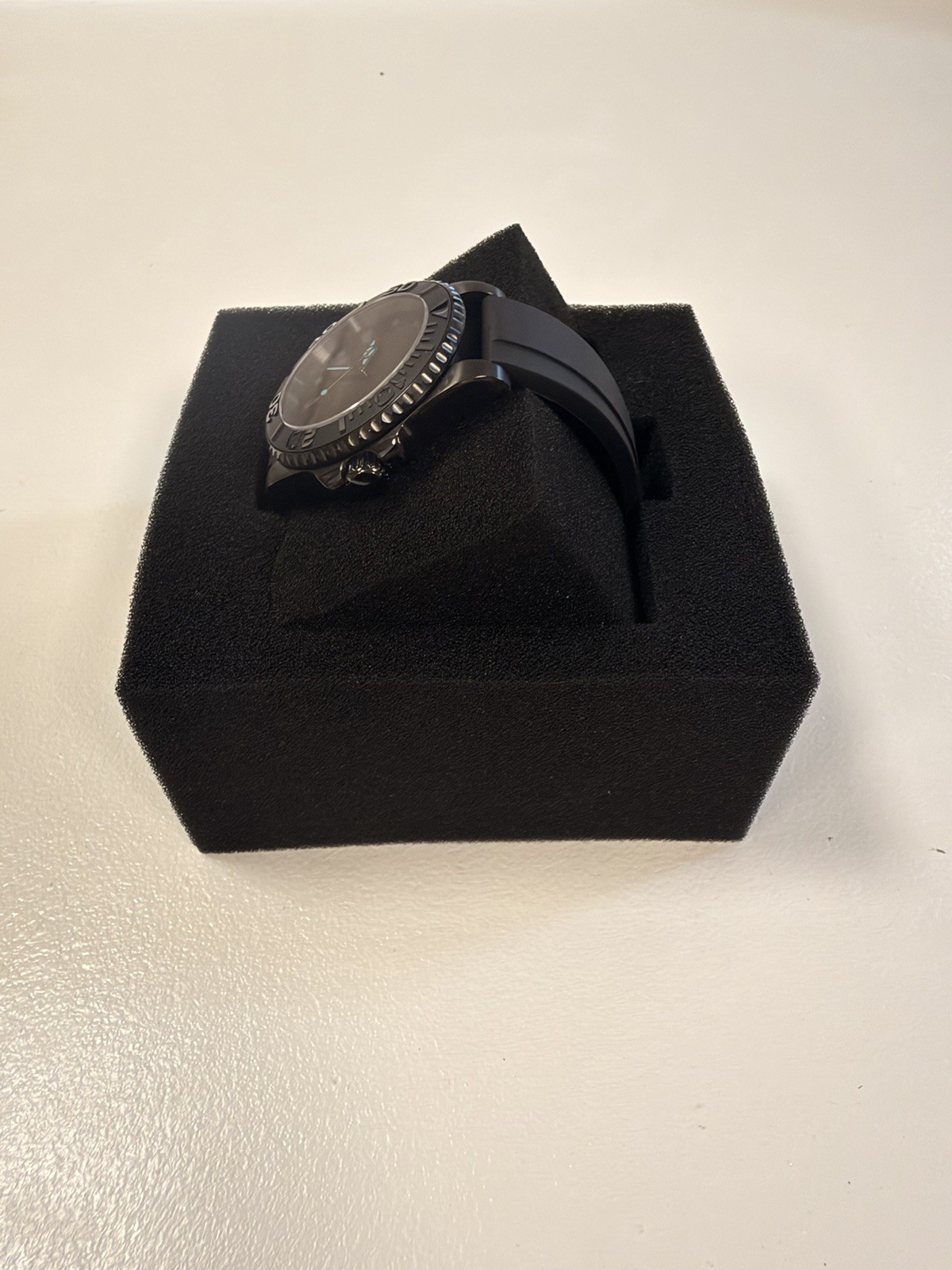 Custom Seiko Mod NH35 Automatic Blackout Diver Watch – Exhibition Caseback
