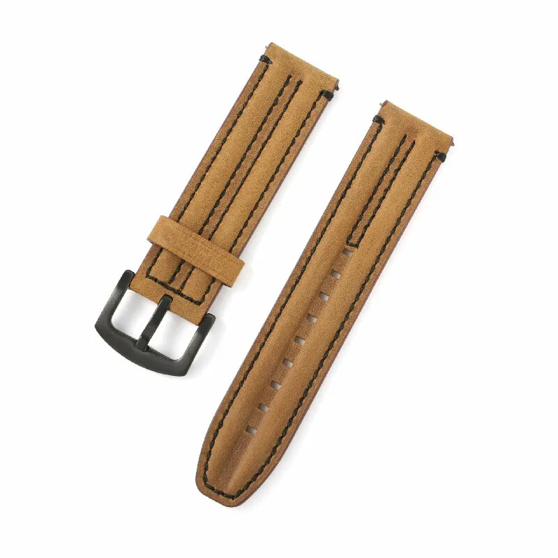 Cow Leather Watch Strap 20mm 22 24mm Stitching Watch Band Vintage Wristband Belt