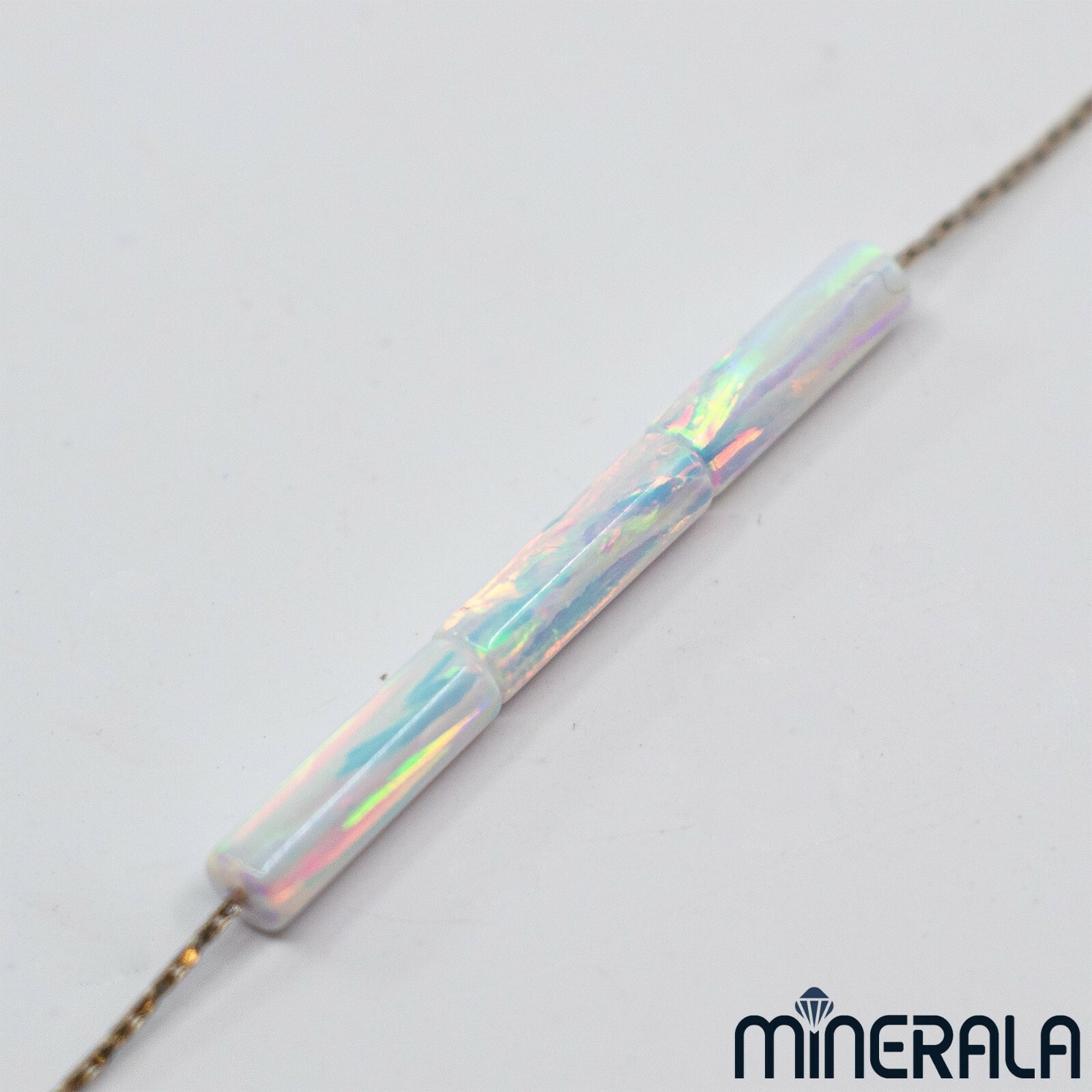 WHITE LAB CREATED SYNTHETIC OPAL BEADS ROUND CYLINDER TUBE VARIOUS SIZES WP0276A