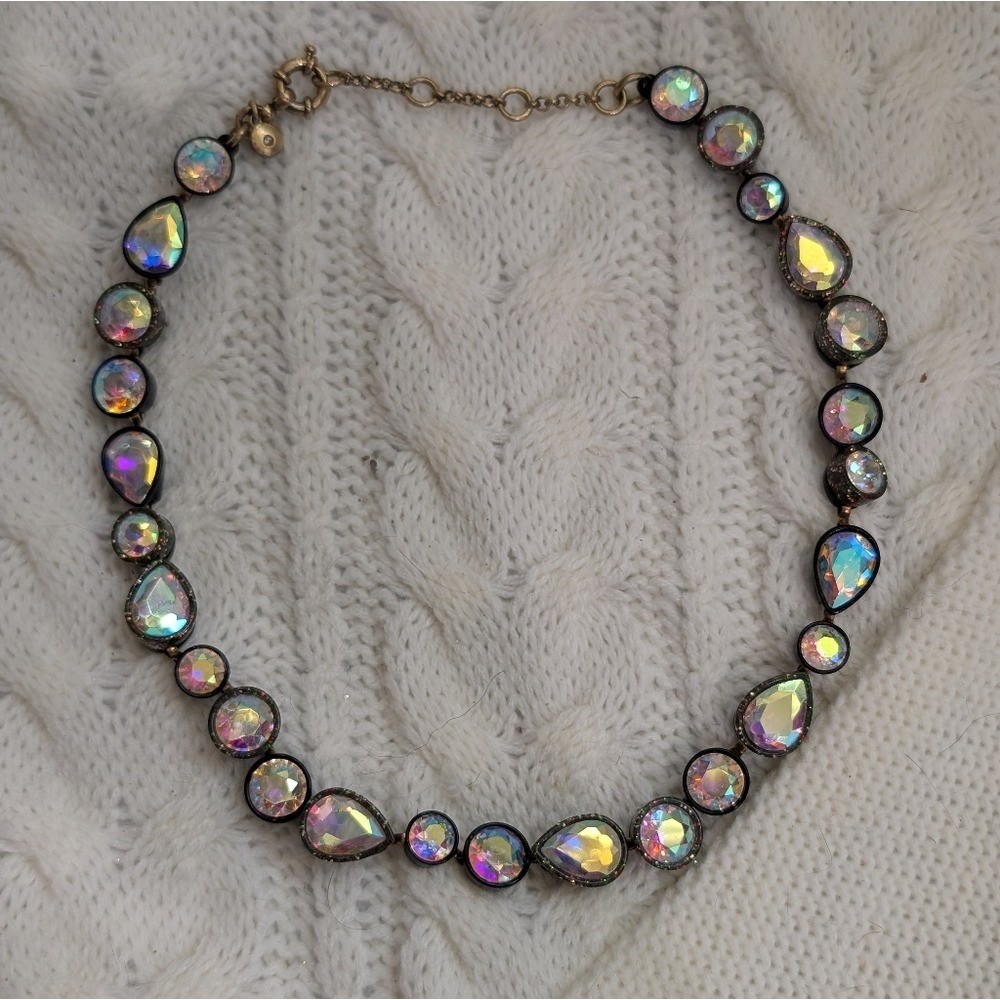 J.Crew Brulee Iridescent Sea Glass Necklace