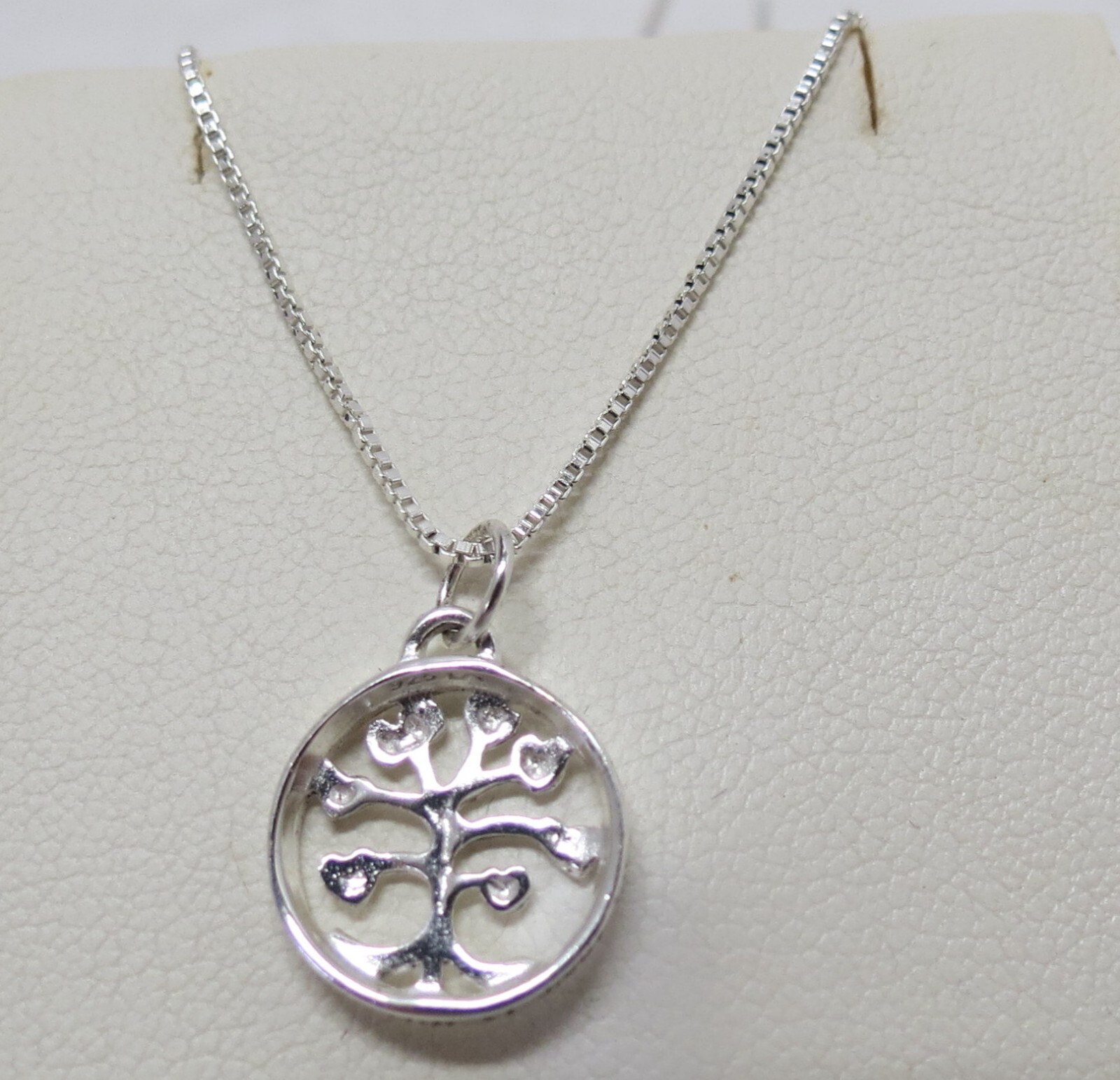 Sterling Silver Family Tree Necklace, 18” with a 2” extender and gift box