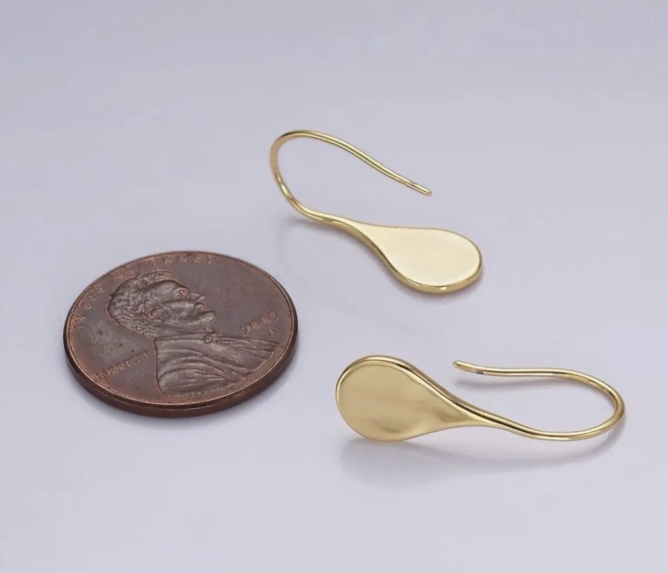 NEW! French Minimalist 14K Gold Filled Teardrop Minimalist French Hook Earrings