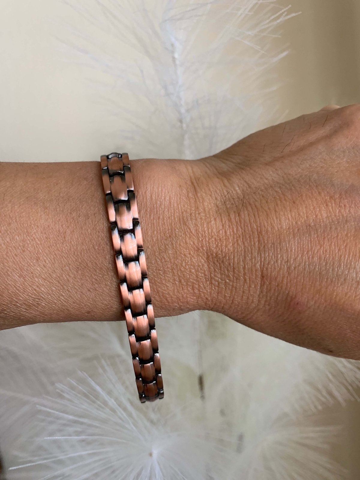 Easter gift Solid Copper Magnetic Bracelet 4 Elements Balance Energy Power Joy
