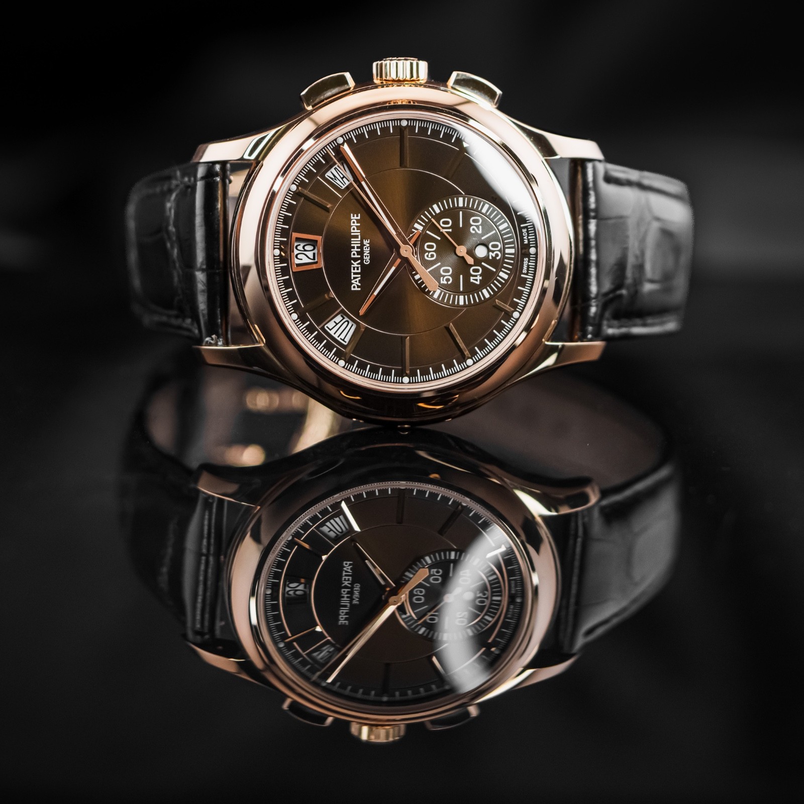 Patek Philippe 5905R-001 Annual Calendar Chronograph Rose Gold with Papers