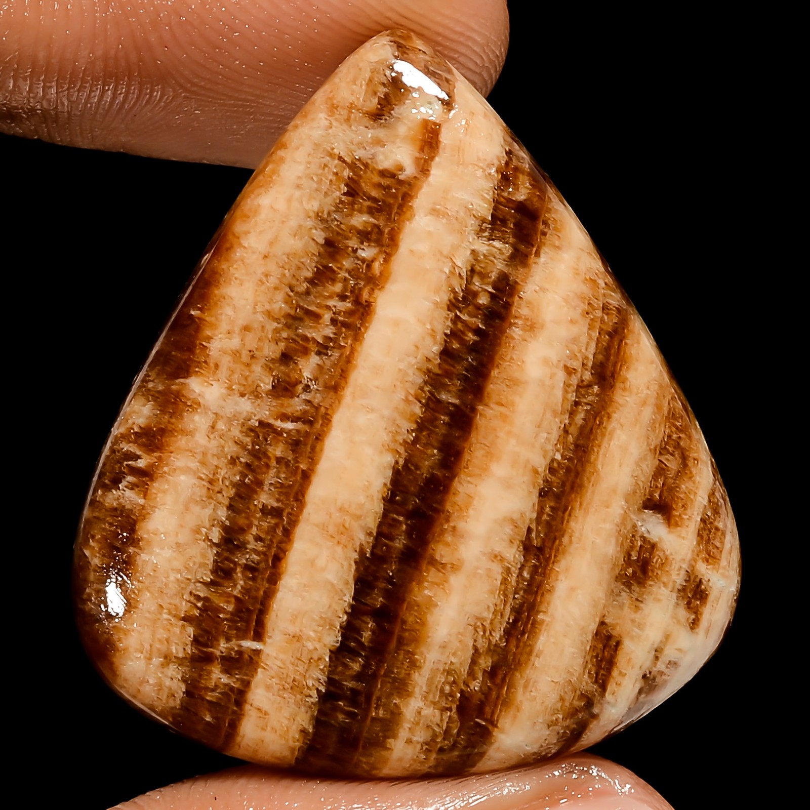 100% Natural Candy Aragonite Pear Shape Cabochon Gemstone 40 Ct 32X30X5mm UG1505