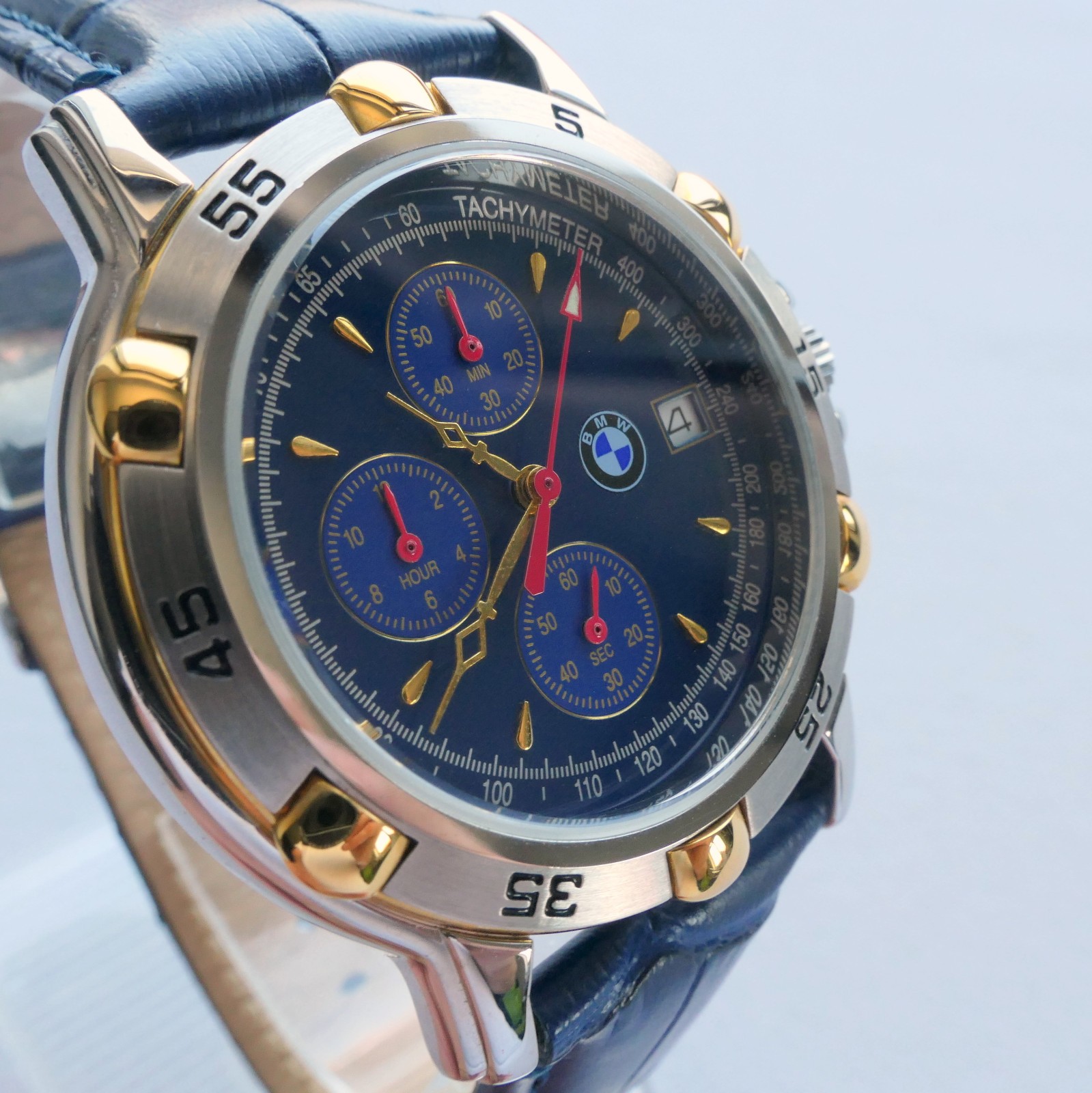 BMW Classic Retro Sport Car Accessory Design Made in Germany Watch Chronograph