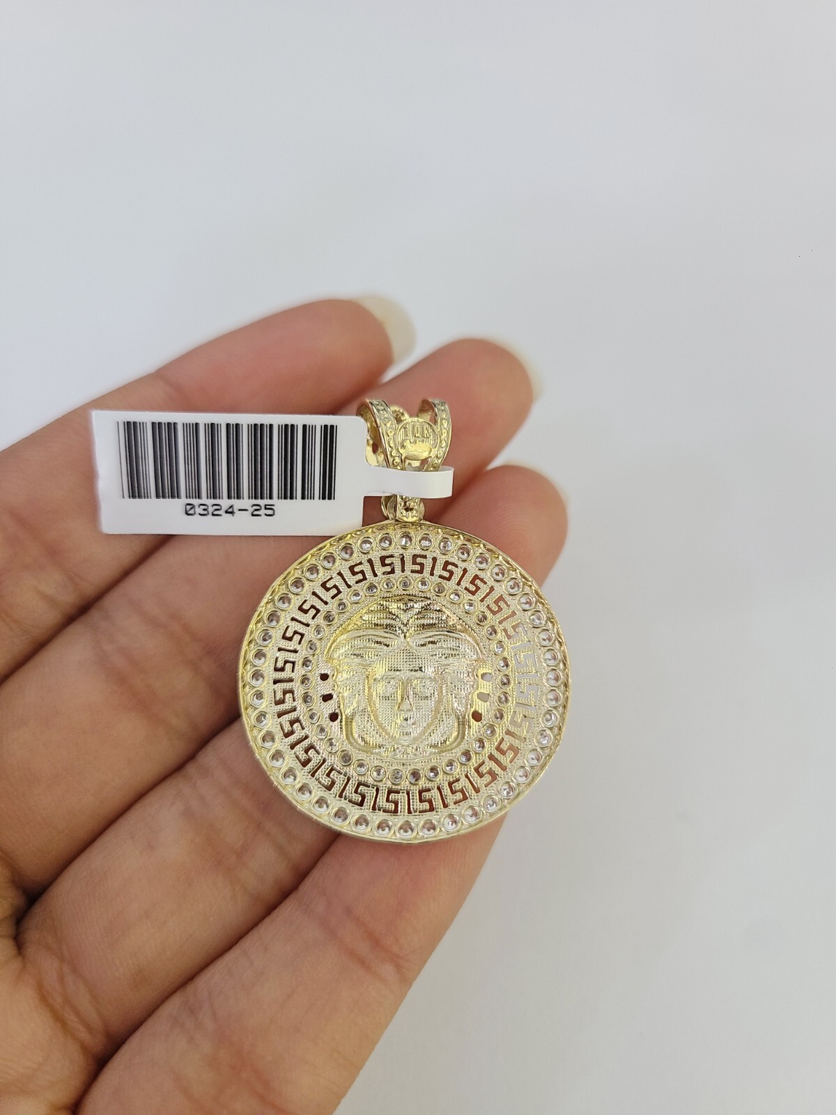 Medusa Head Charm Pendant Real 10k Yellow Gold 10kt Genuine