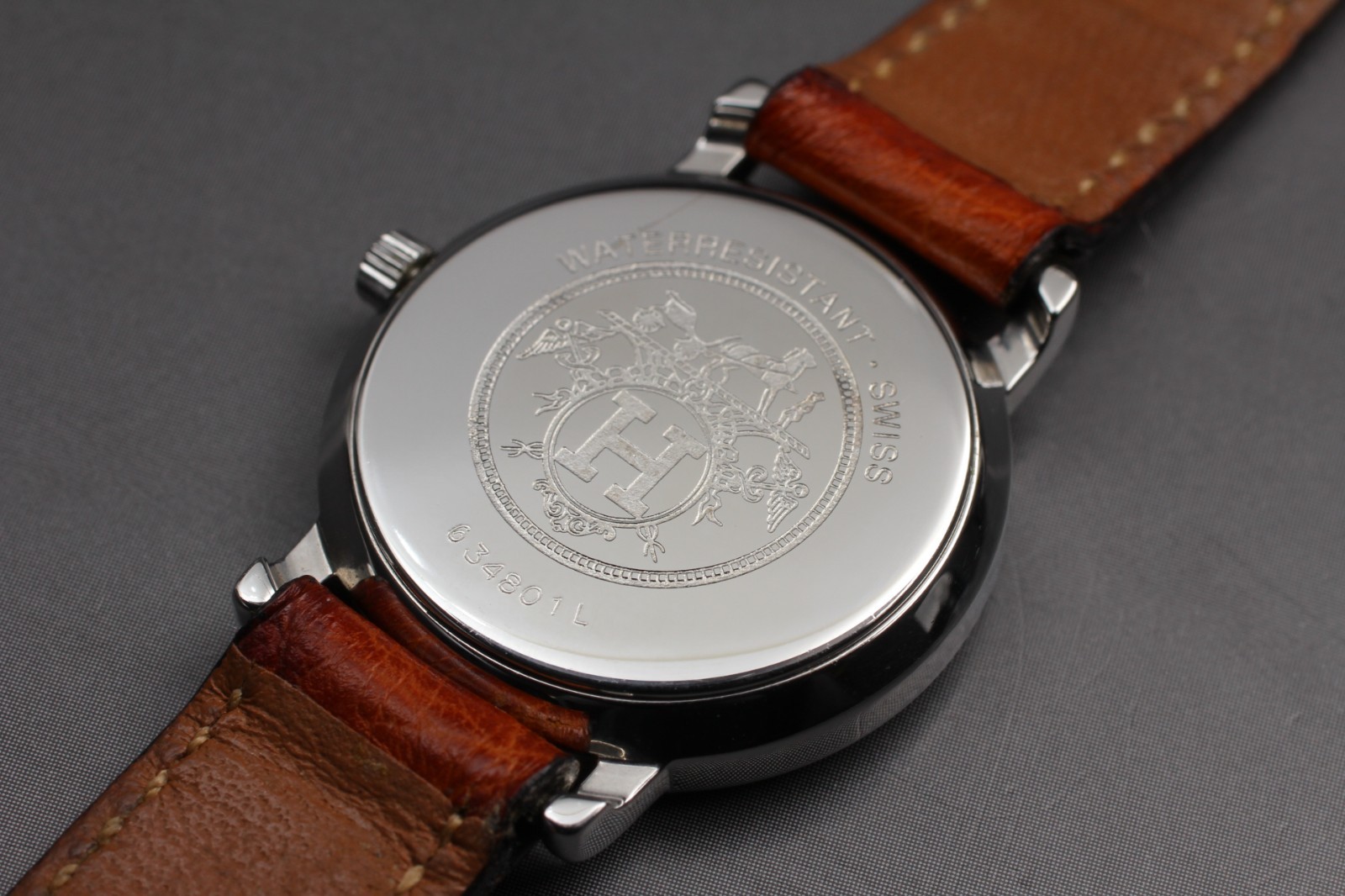 [NEAR MINT] Vintage HERMES Serie Sellier Gold 24mm Swiss Qz Womens Watch JAPAN