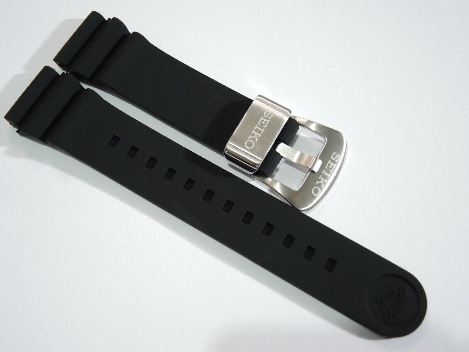 NEW 22MM BLACK SILICONE RUBBER STRAP DIVERS SRP TURTLE OR SKX007/6309-7040 WATCH