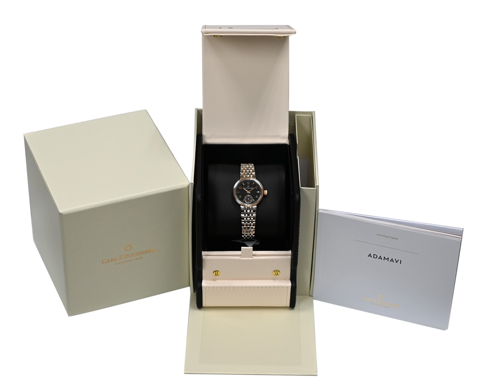 Carl F. Bucherer Adamavi 00.10317.07.36.21 18K Gold Steel 28MM Ladies’ Manual