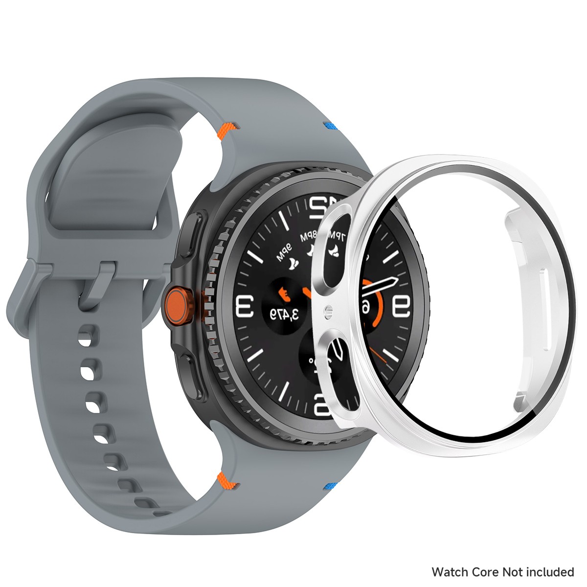 Silicone Watch Band Strap + Full Case Cover For Samsung Galaxy Watch 8 40/44mm