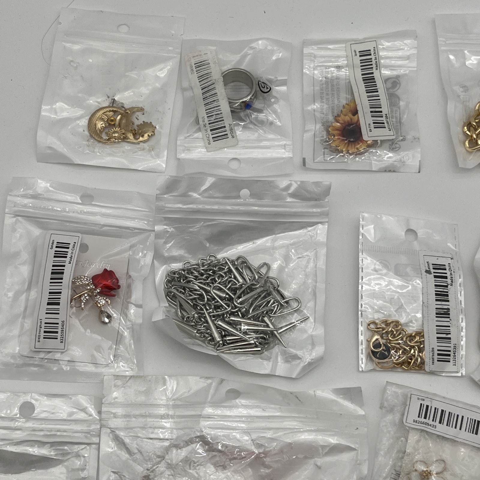 19 Pieces Multicolor Assorted Necklaces Rings & Earrings Jewelry Lot