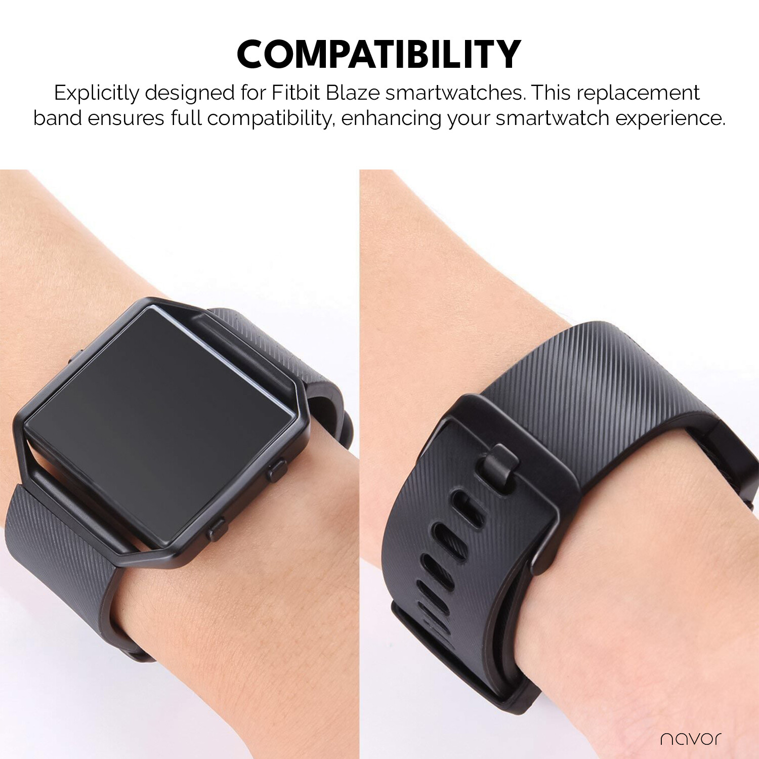 For Fitbit Blaze Smart Fitness Soft Silicone Adjustable Strap Bands and Frame