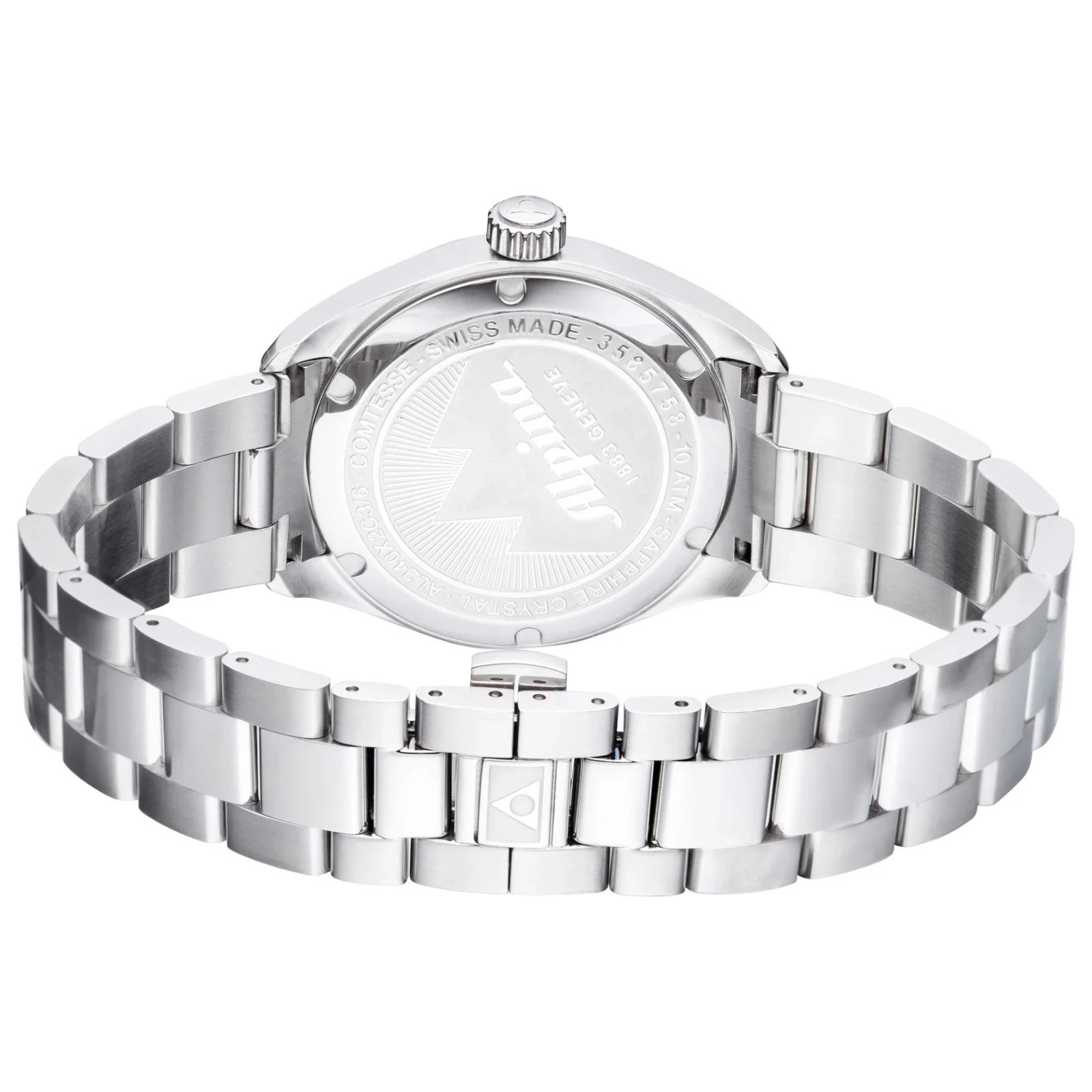 Alpina Women’s Comtesse Diamond Accent Quartz Silver Watch 34 MM AL-240MPBD2C6B